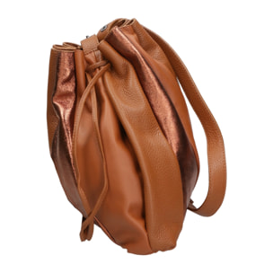 Borsa a spalla da Donna Nunzia in Vera Pelle Made in Italy 30x33x7 cm