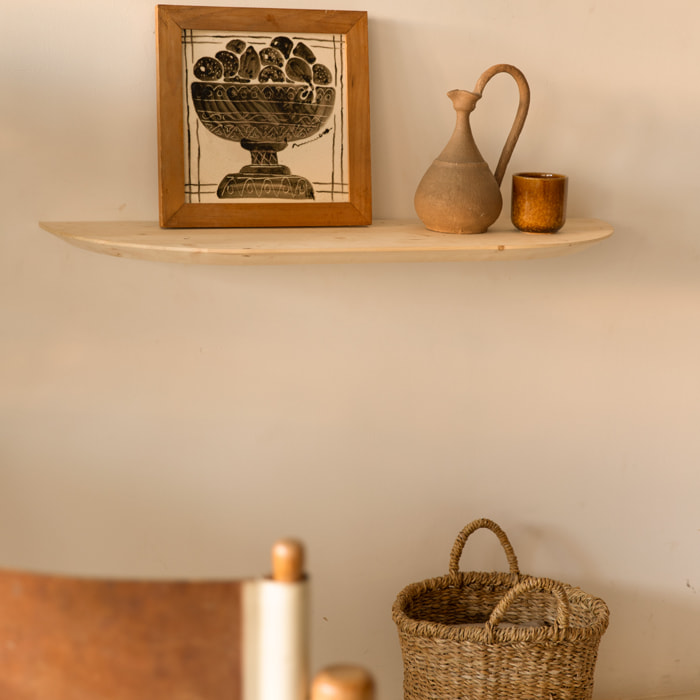 Console d'entrée en bois massif ton naturel 100cm Hauteur: 3.2 Longueur: 100 Largeur: 30