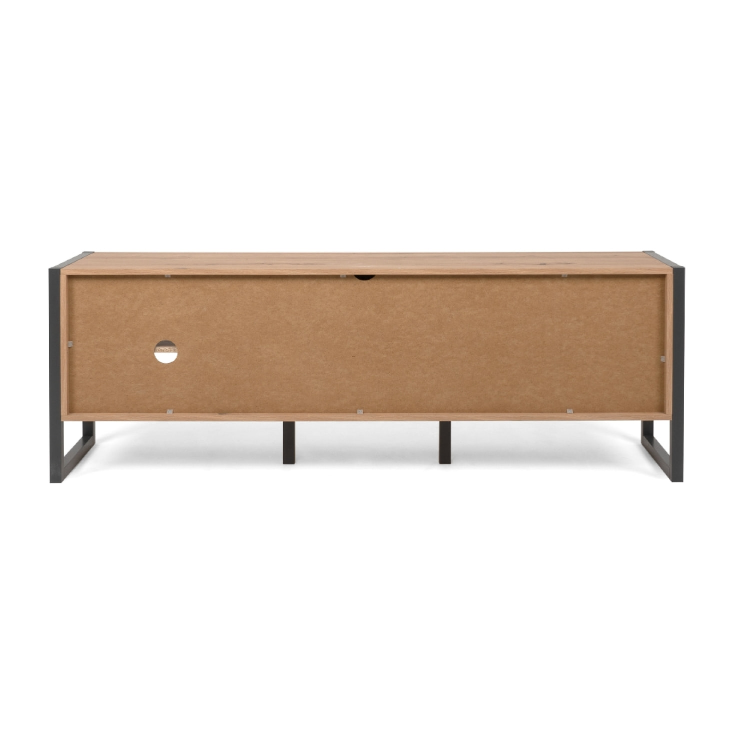 Meuble TV industriel en bois avec placards AUTEL