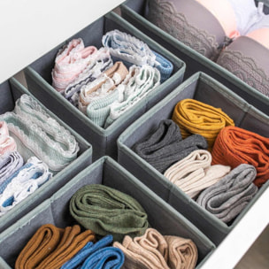 Well home conjunto de organizador de 3 piezas en gris oscuro