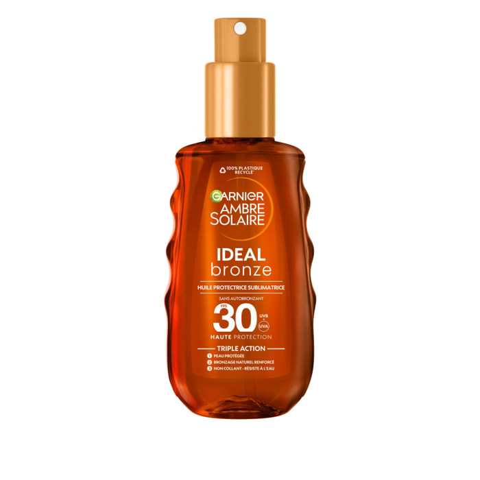 Garnier Ambre Solaire Ideal Bronze Huile Protectrice SPF30 150mL
