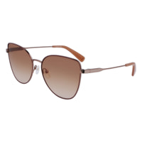 Longchamp - lunettes de soleil - doré - Couleur des verres : marron - indice solaire : cat. 2