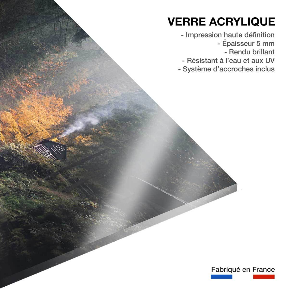 Tableau Vallée suisse en Automne Tableau plexiglas