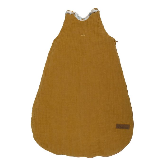 Gigoteuse bébé chaude sans manches en gaze de coton - Bronze