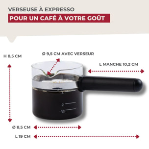 Verseuse à expresso micro-ondable 4 tasses compatible avec de nombreuses marques Fackelmann