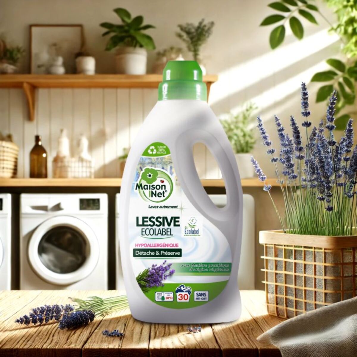 Lessive MAISON NET Lessive Ecolabel Lavande 1.5L