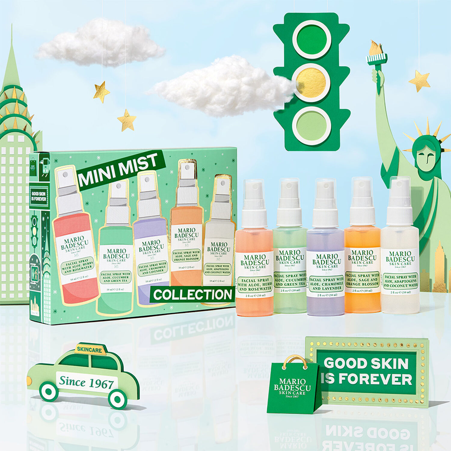 Mini Mist Collection - Coffret Brumes Faciales 5 X 59 ml