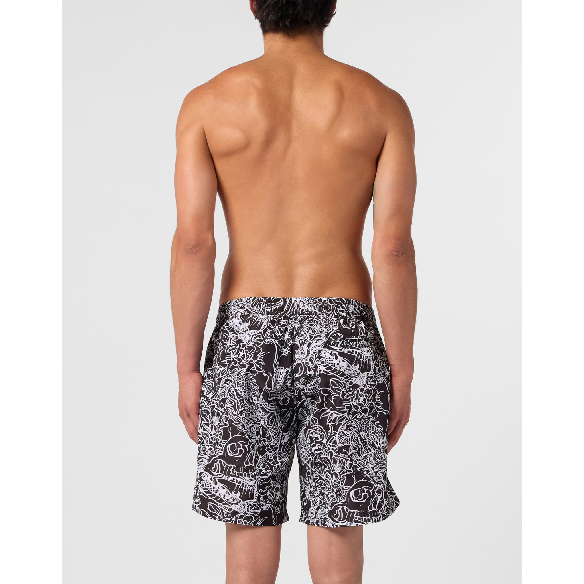 PHILIPP PLEIN Swimming Shorts Skull All-Over