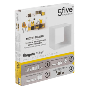 Étagère 1 case "Mix N' Modul" blanc