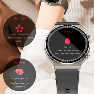 Smartwatch G08 con ECG di grado medico. Misuratore di ossigeno nel sangue, apnea notturna. 10 modalità sportive.