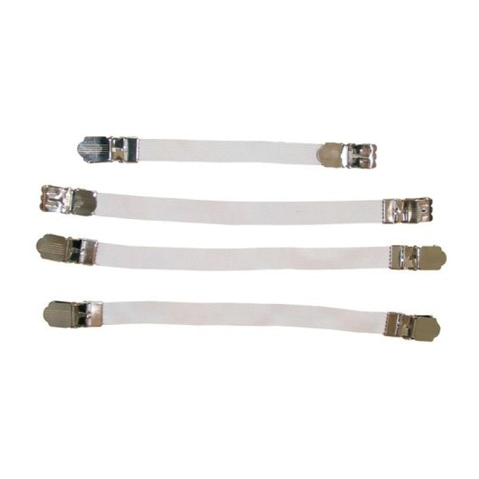 Lot de 4 tendeurs pour housse de repassage et angle de drap housse 8-18 cm MSV