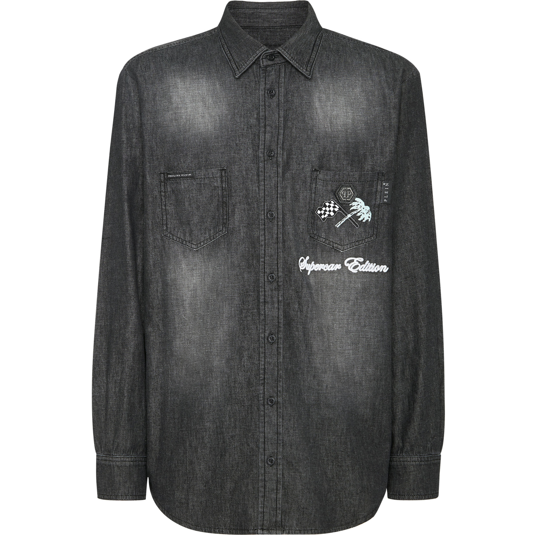 PHILIPP PLEIN Denim Shirt RACING