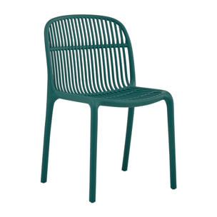 Set da 4 sedie da giardino in polipropilene verde – Sintra