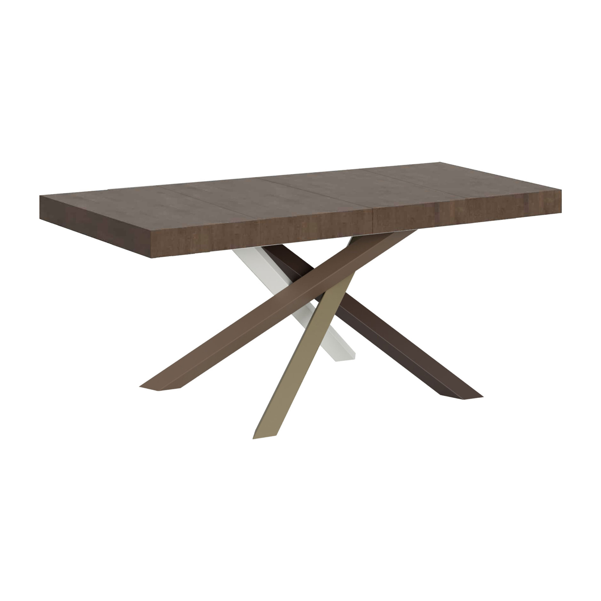 Table extensible 90x140/244 cm Volantis Premium Noyer cadre 4/C