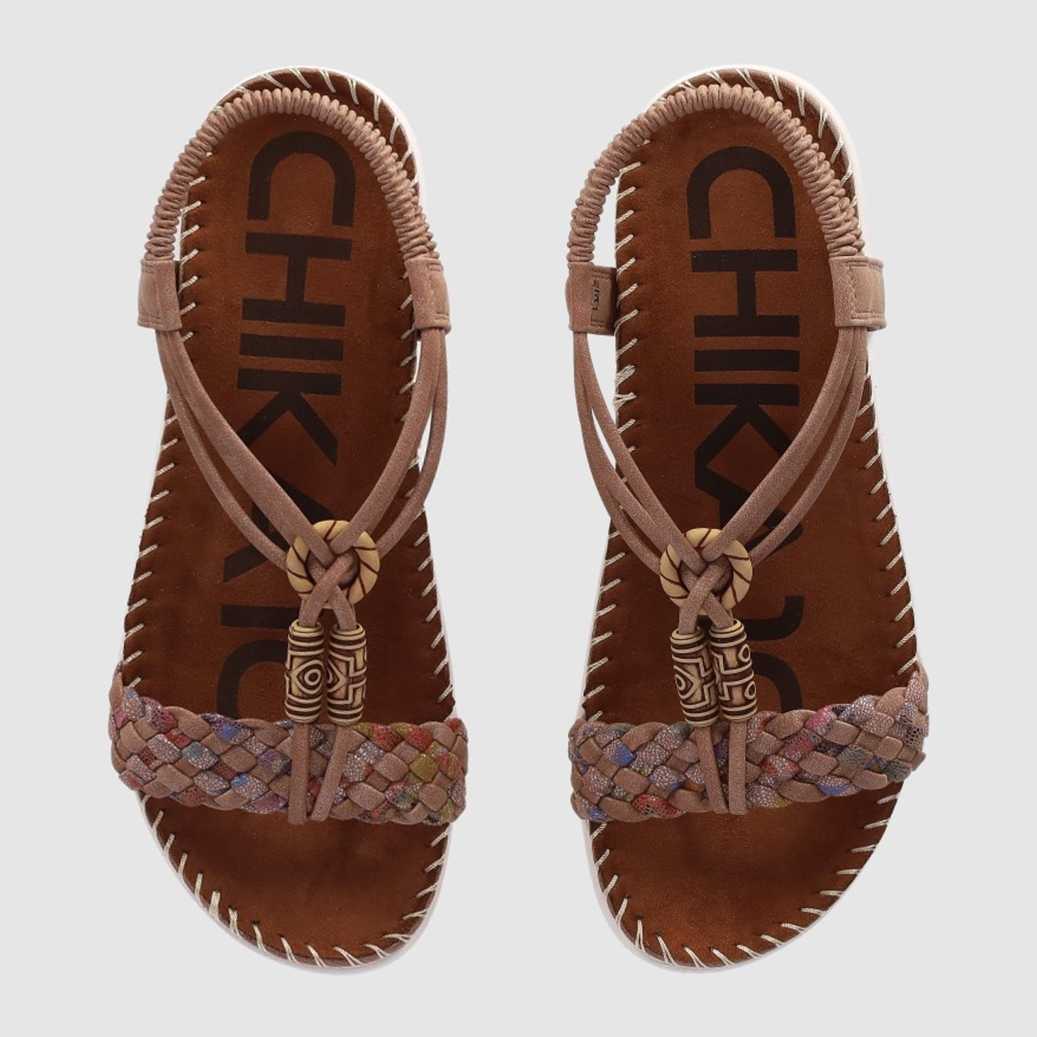 Sandalias - Cuero - Tacón: Bajo