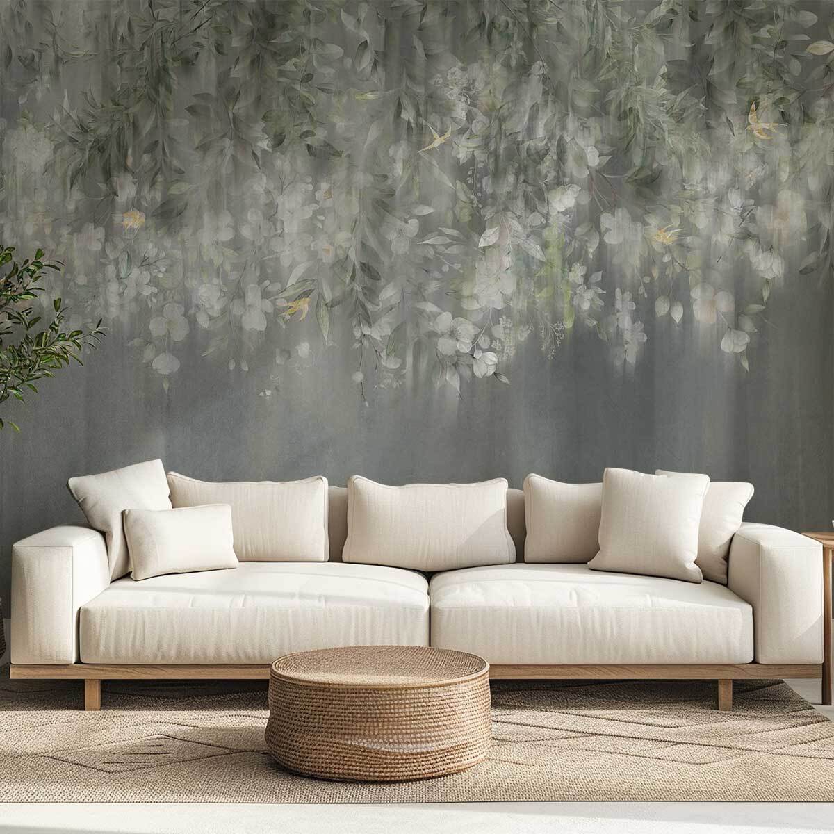 Papier peint panoramique Jardin de Jasmin Intissé