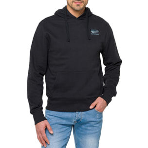 Sudadera OCEANIK con capucha en algodón Negro