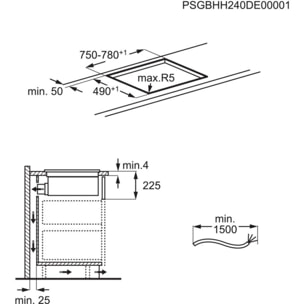 Plaque induction aspirante ELECTROLUX KCC84440