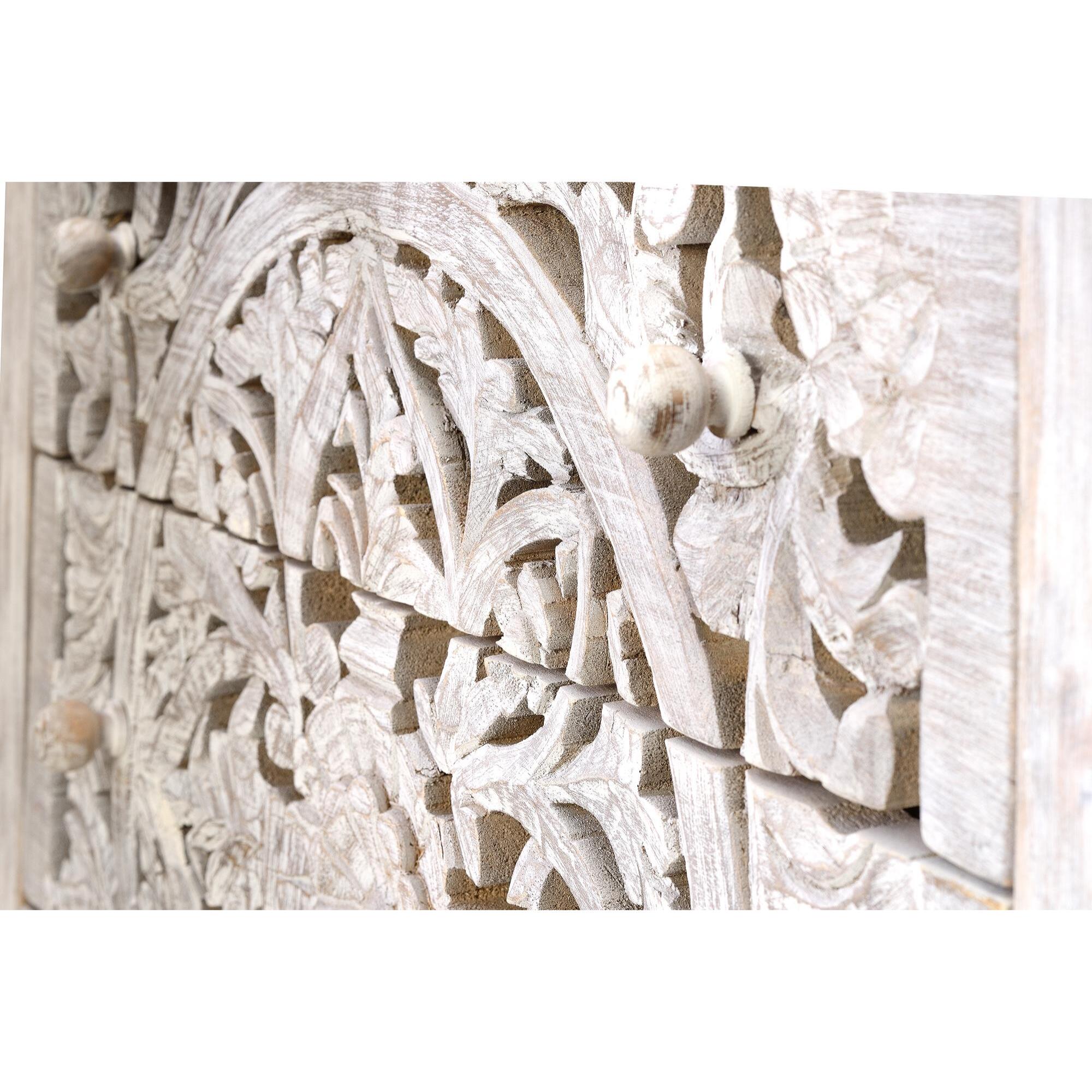 Cómoda - madera de mango - 81x80x35cm