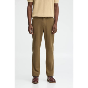 Pantaloni chino cammello dal fit regular con logo Polo Club