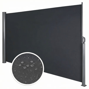 Tende Da Sole Paravento a Scorrimento Laterale Avvolgibile 180X300Cm. Corpo Interamente In Alluminio. Colore Grigio