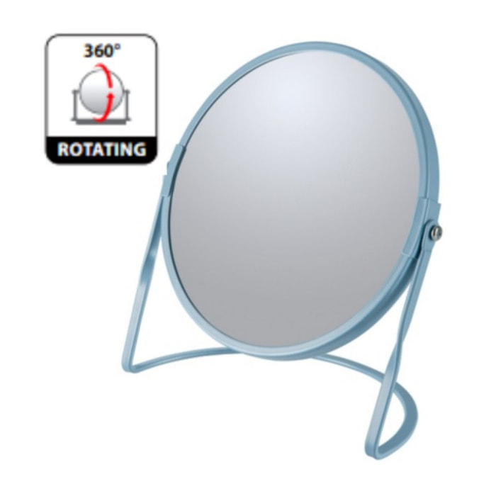 Miroir grossissant sur pied Acier AKIRA Gris Fog Spirella