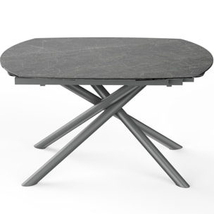 Table à manger extensible 6/8 couverts en céramique - DISKO