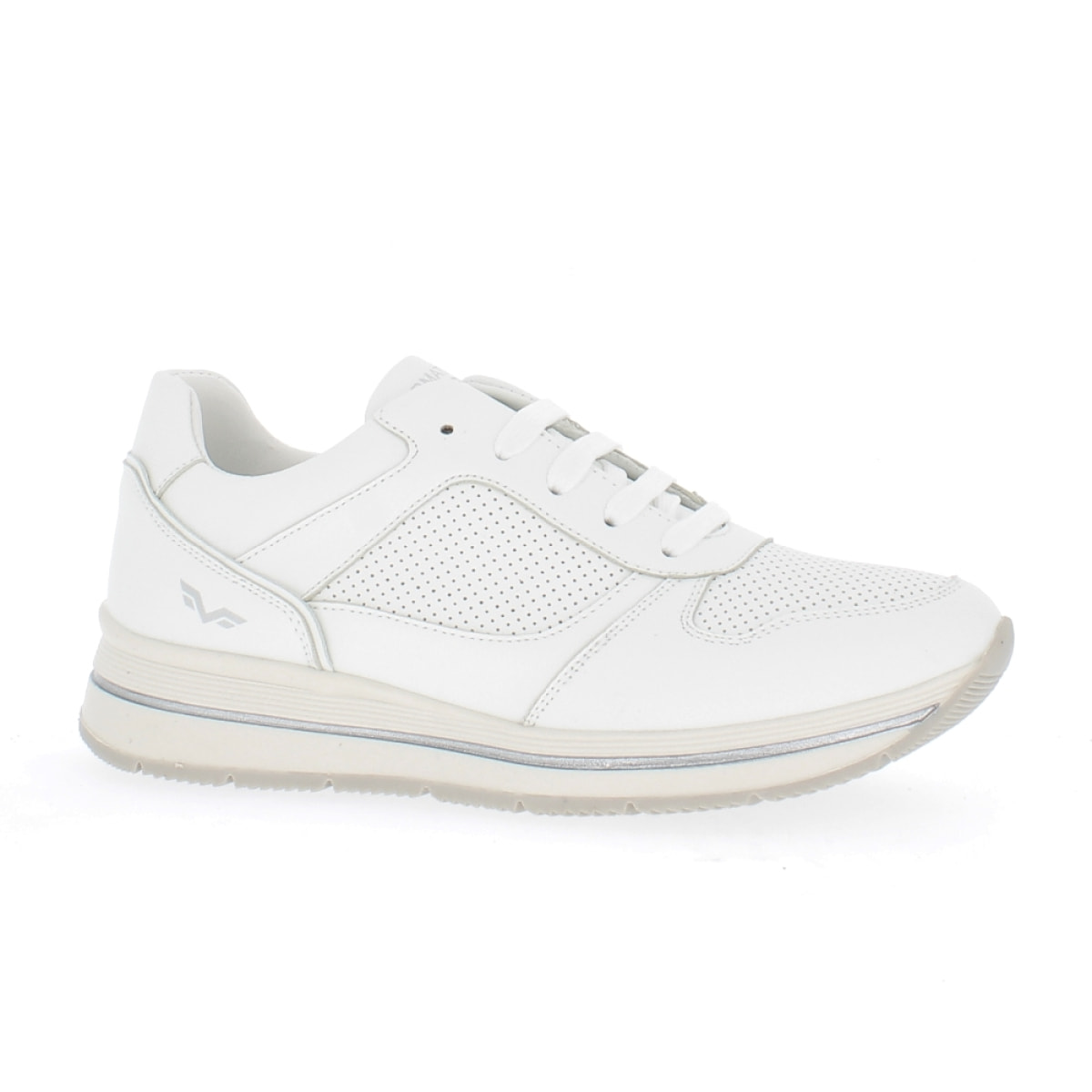 Armata di Mare Scarpe Donna Sneakers Casual in Ecopelle con Zip Laterale AMD SS31H08 White