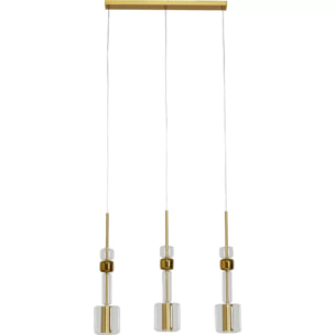 Suspension Candy Bar dorée 70cm Kare Design