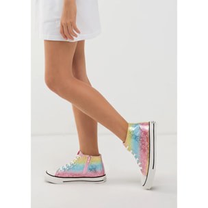 Zapatillas Altas Brillo en la Oscuridad Multicolor