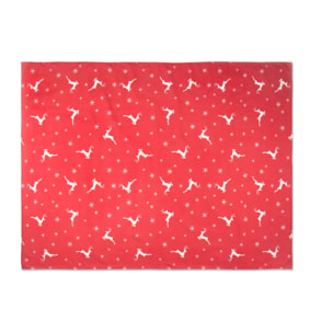 Nappe 140x180 cm Excelsa- Nordic Christmas, Coton Rouge