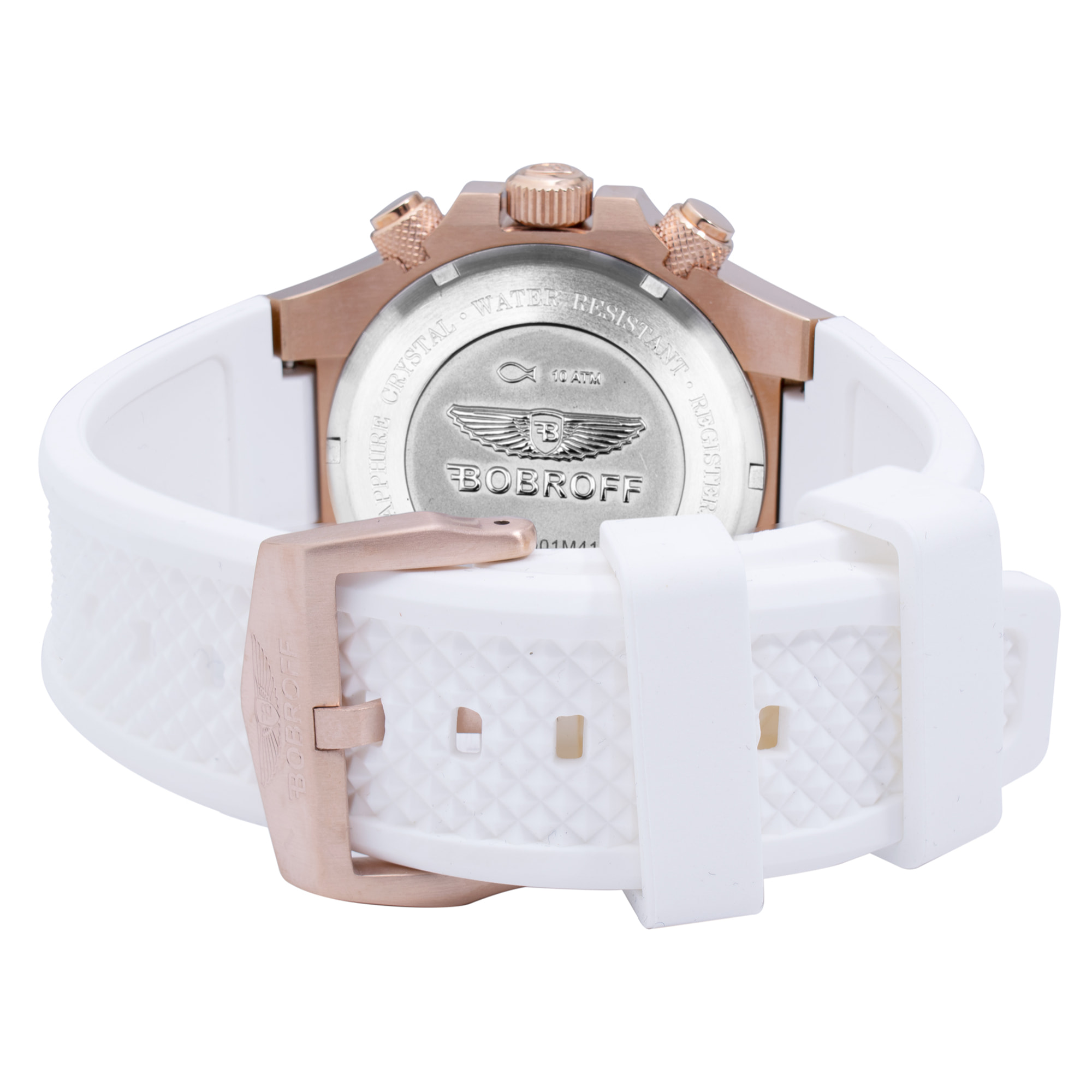 Reloj Bobroff BF1002L25 Unisex Analogico Cuarzo con Correa de Caucho