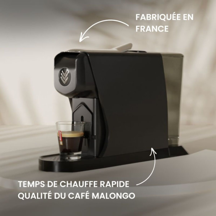 Cafetière à dosette MALONGO EOH NOIR MAT