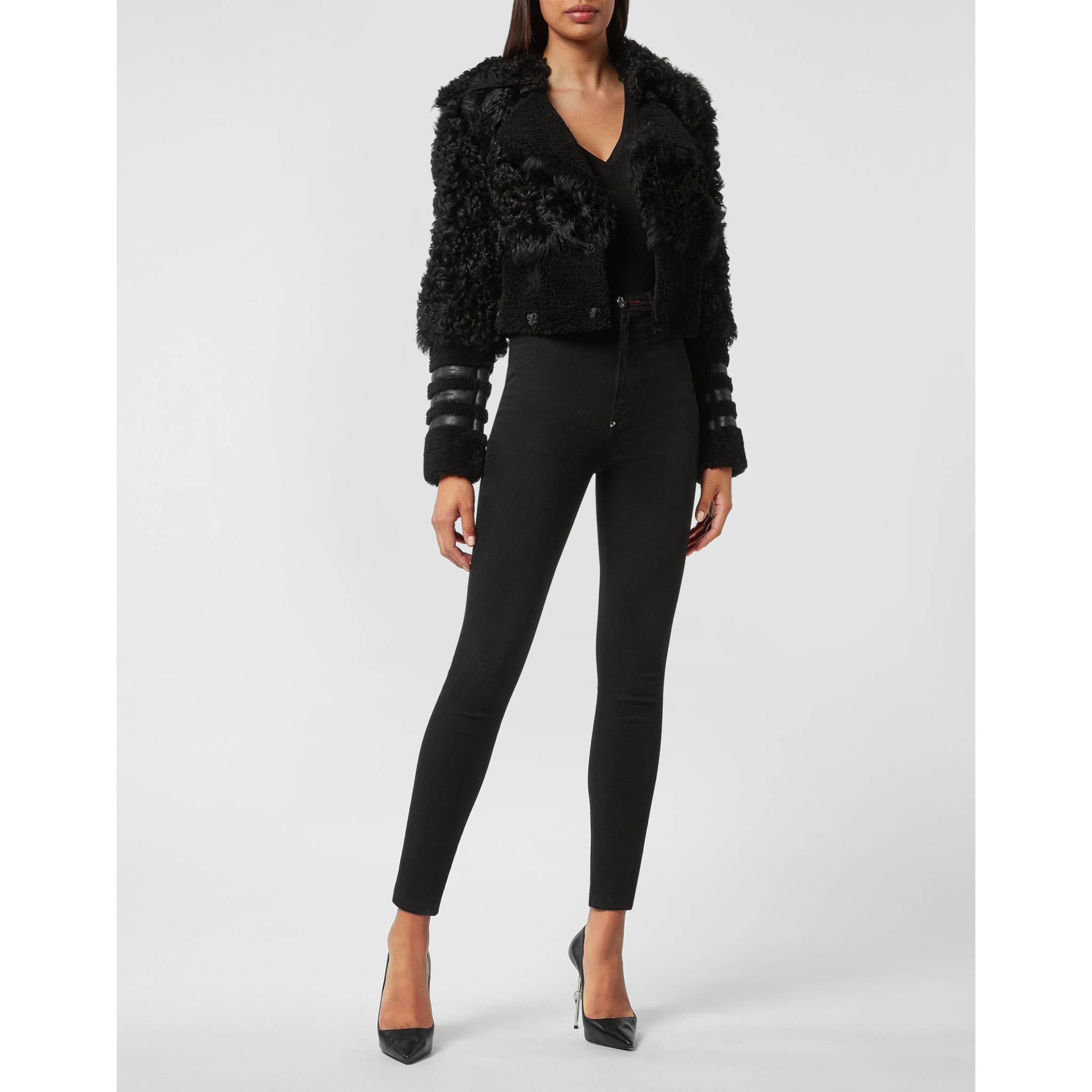 PHILIPP PLEIN Leather Vest GOTHIC PLEIN