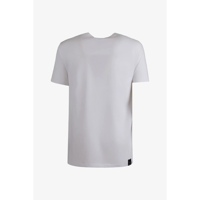 T-shirt Esercito bianca in cotone uomo