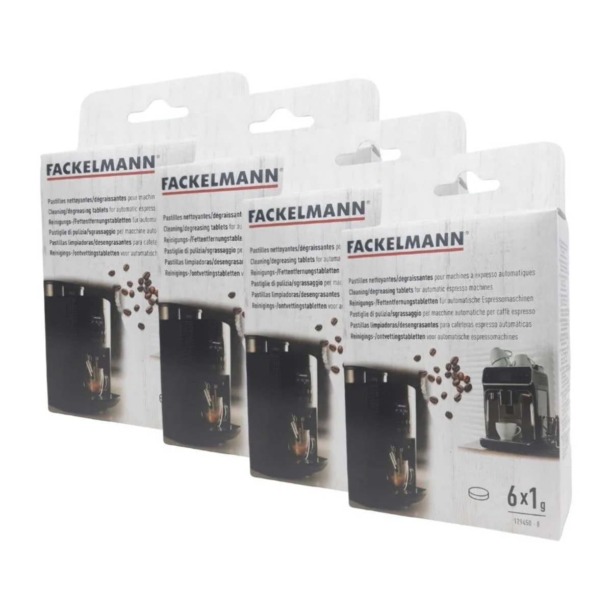 Ensemble de 24 Pastilles détergentes pour appareils électroménagers par 6 Fackelmann Petit Déjeuner