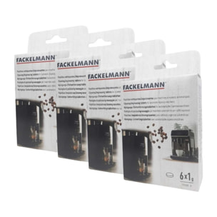 Ensemble de 24 Pastilles détergentes pour appareils électroménagers par 6 Fackelmann Petit Déjeuner