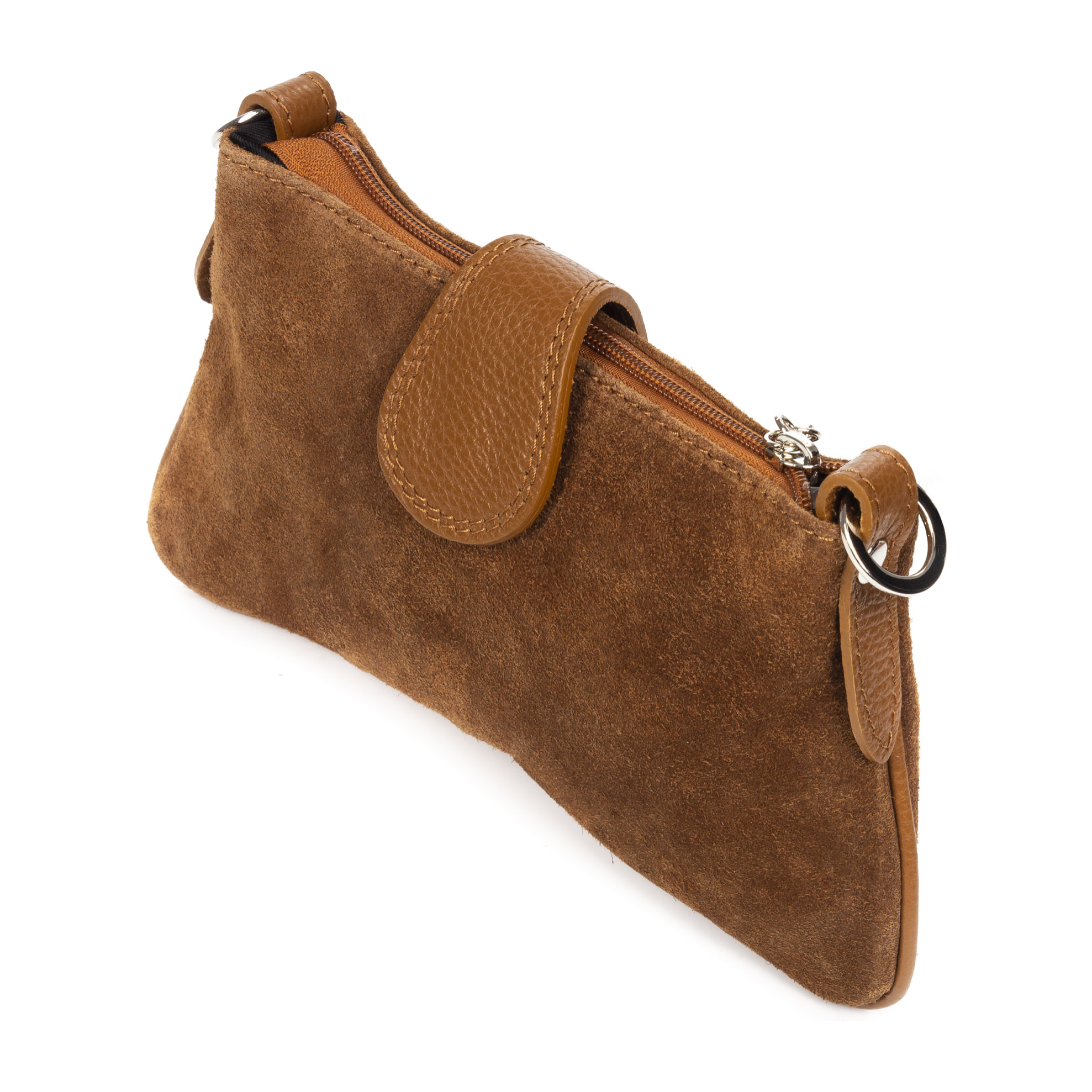 Allerona Bolso de mano Mujer.Piel auténtica Gamuza Dollaro
