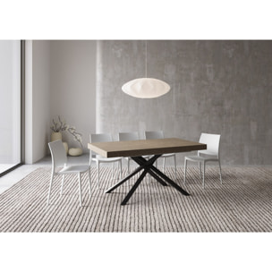 Tavolo allungabile 90x160/420 cm Karida tortora gambe antracite