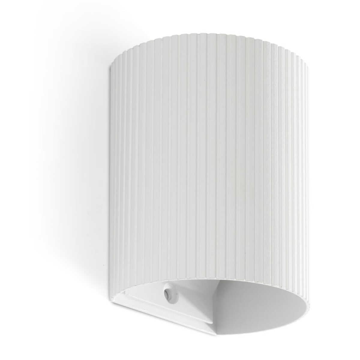 SOLE Applique ronde blanche cannelée