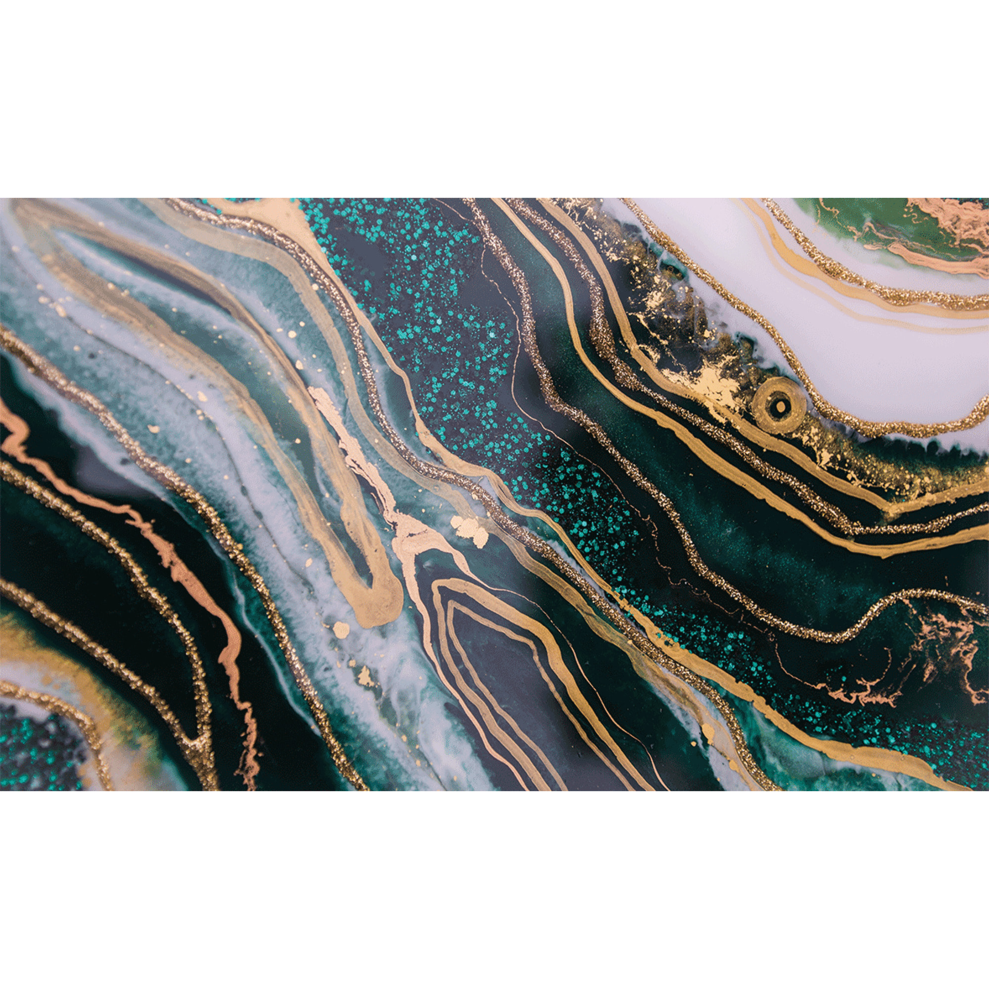 Rouleau revêtement adhésif imperméable - Sticker lavable plan de travail - ÉPOXY EMERAUDE