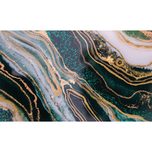 Rouleau revêtement adhésif imperméable - Sticker lavable plan de travail - ÉPOXY EMERAUDE