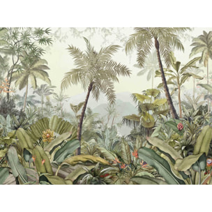 Papier peint jungle palette Intissé