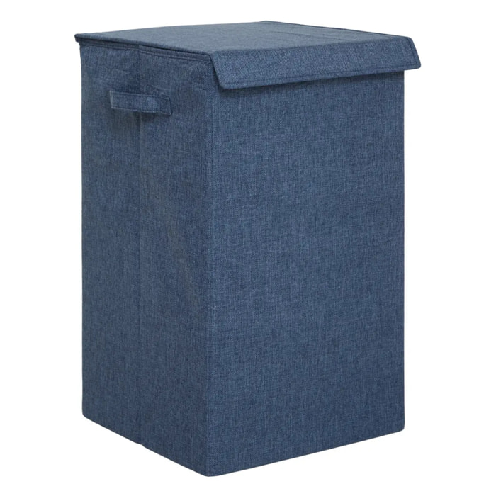 Corbeille à linge Colorama rectangulaire pliable 74L bleu
