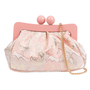 Bormida Bolso bandolera Mujer. Fabricado en madera y tela con diseños florales.