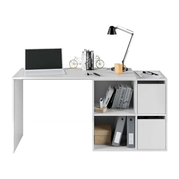 Mesa de escritorio multiposición Adapta Blanco Artik (Blanco Mate)