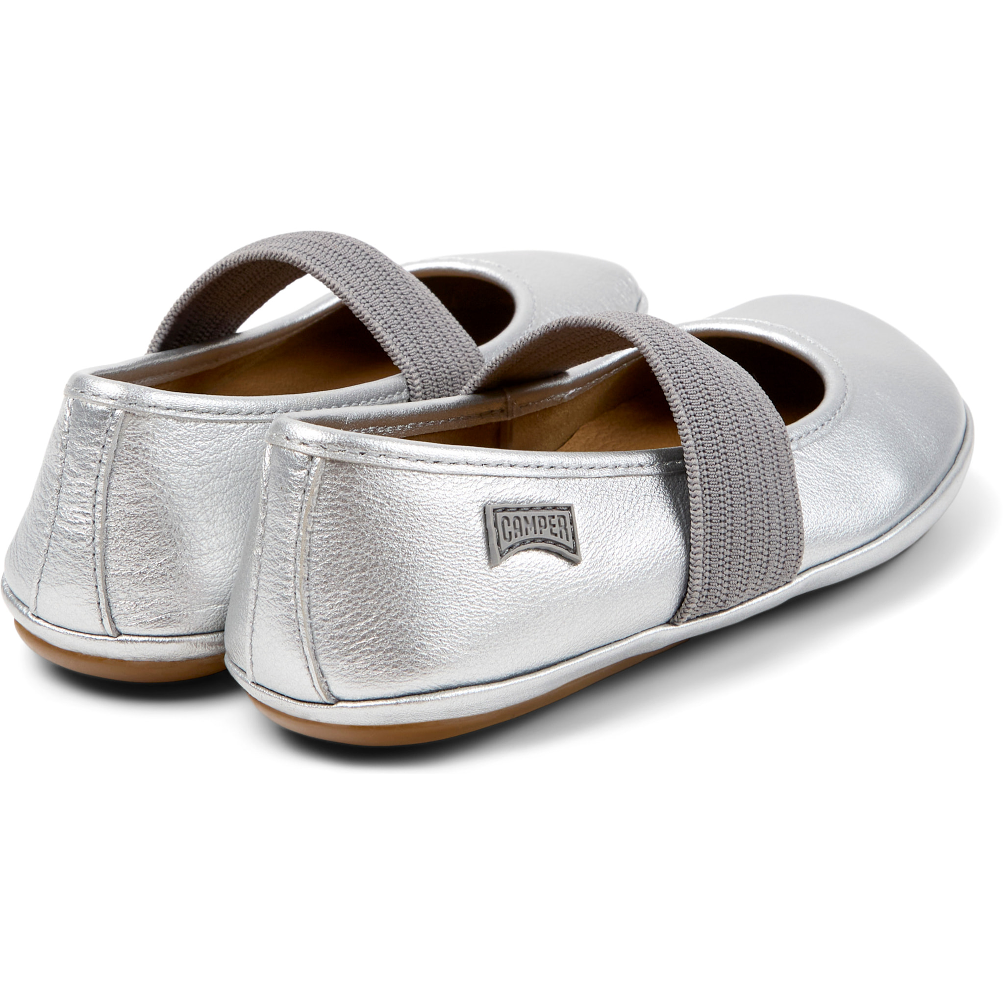 Ballerini - CAMPER Right - Grigio - Pelle liscia