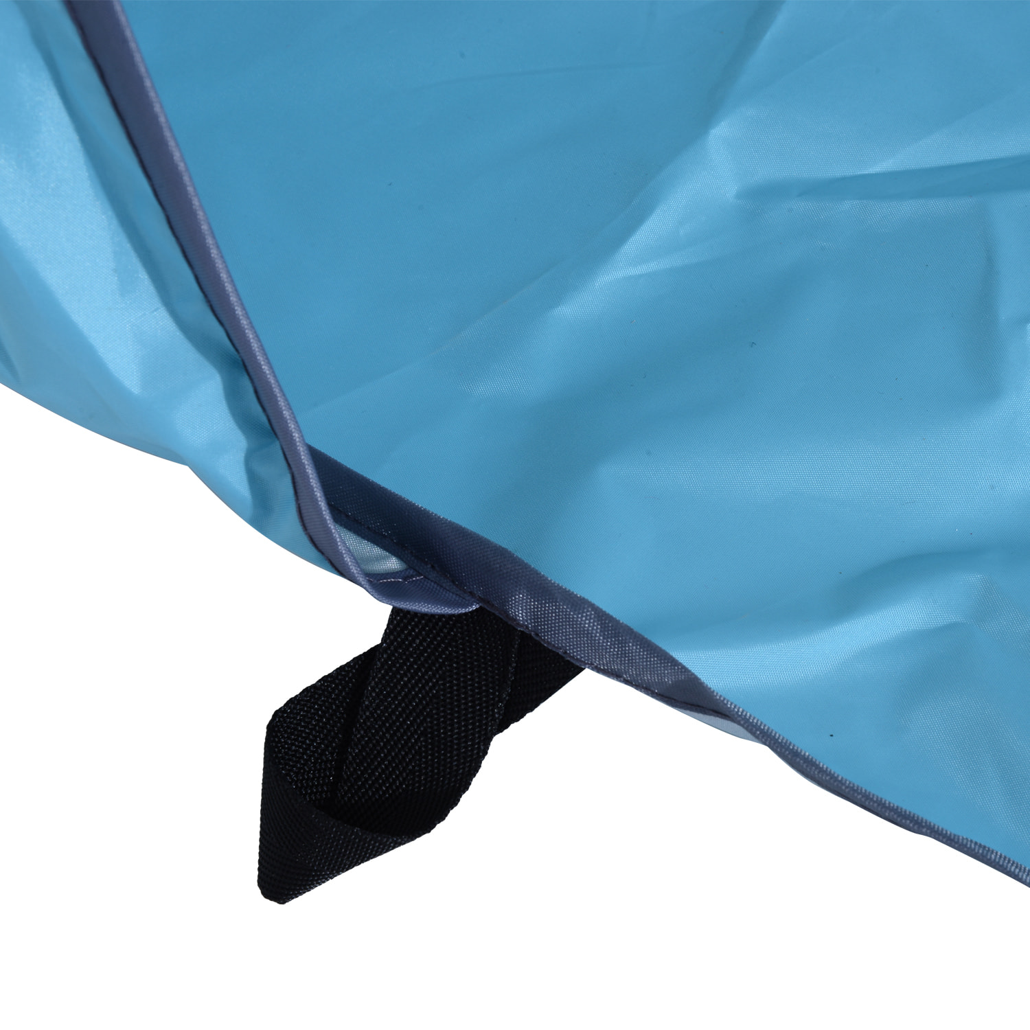 Abri de plage tente de plage pliable pop-up automatique instantané protection UV fenêtre arrière grand tapis de sol bleu ciel