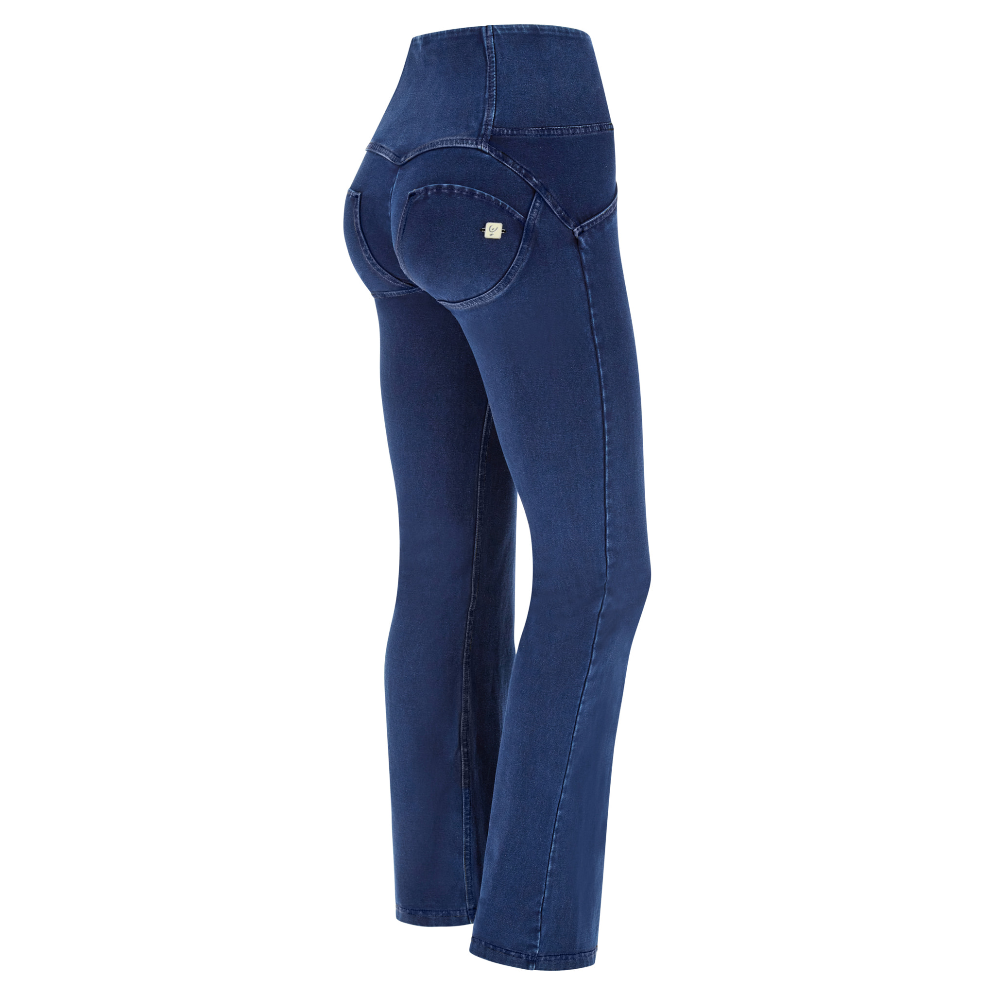 Jeggings push up WR.UP® flare vita alta in cotone organico