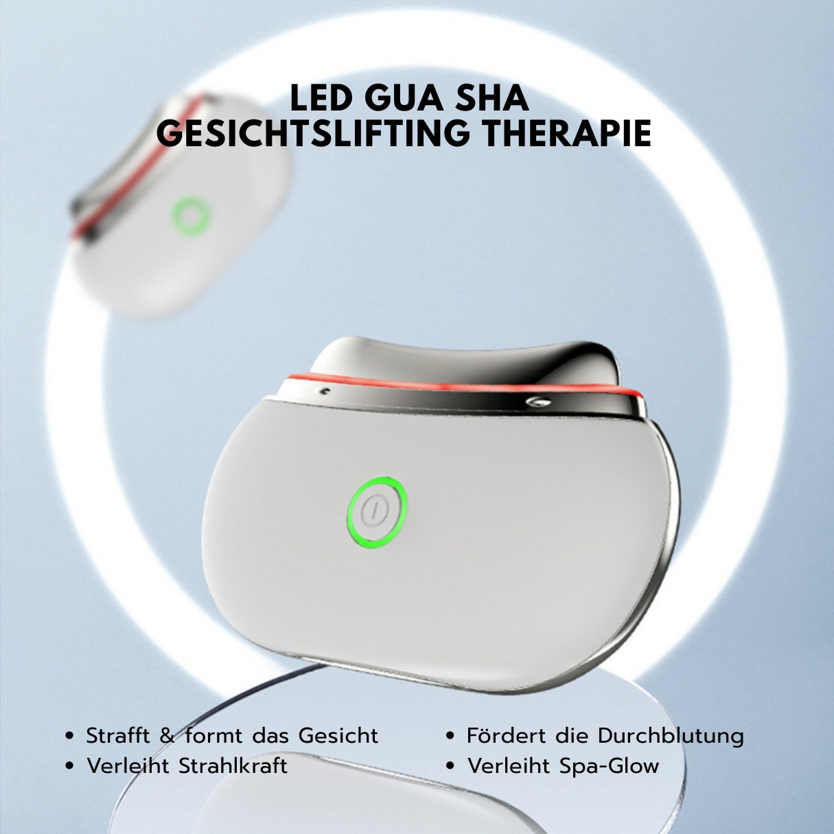 Terapia de lifting facial con Gua Sha LED